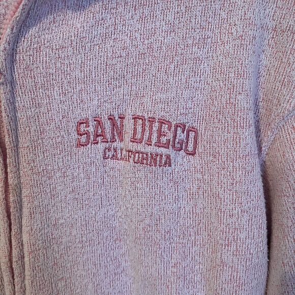 San Diego Basix of America Pink sweatshirt with San Diego California embroidered - Picture 3 of 6